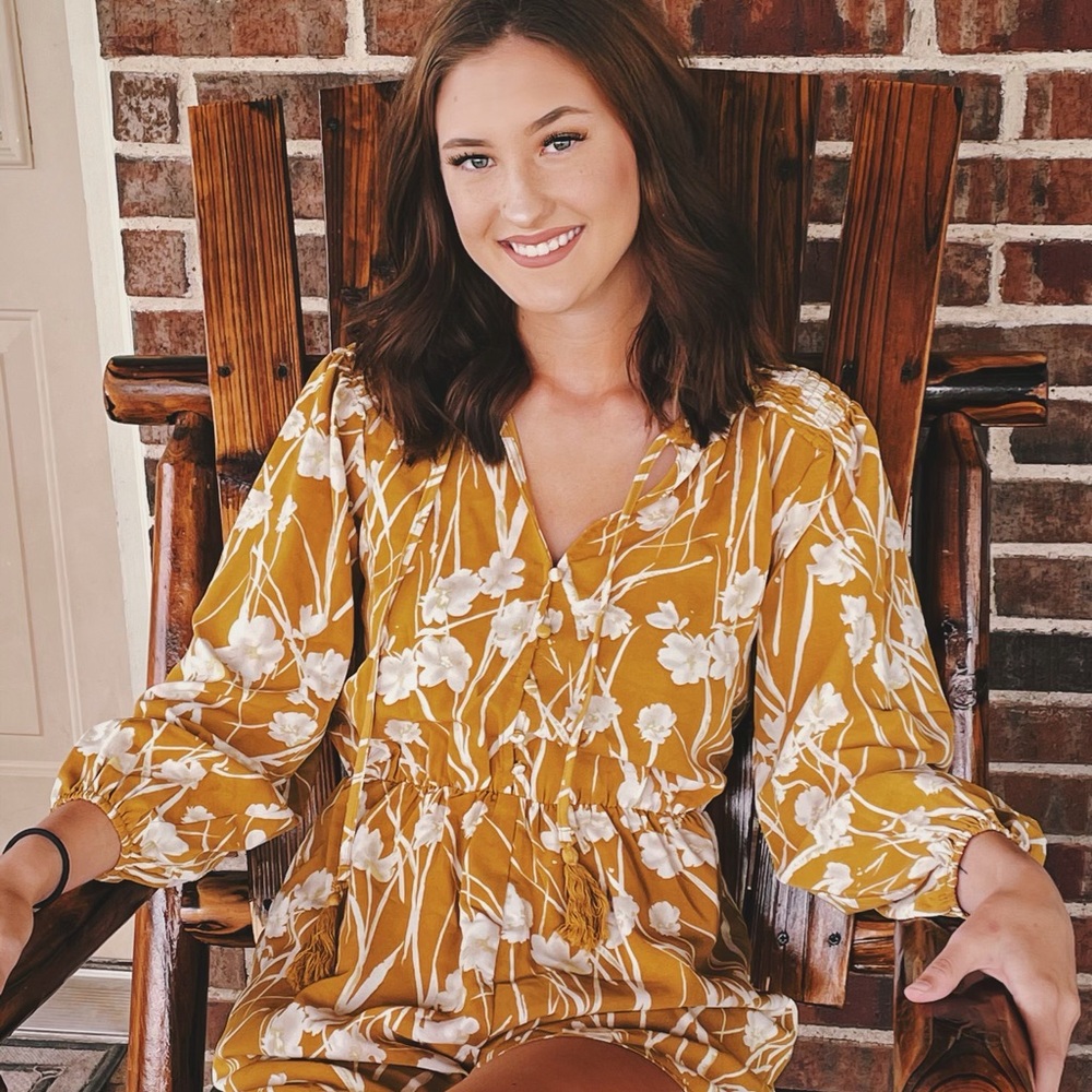 Mustard yellow romper